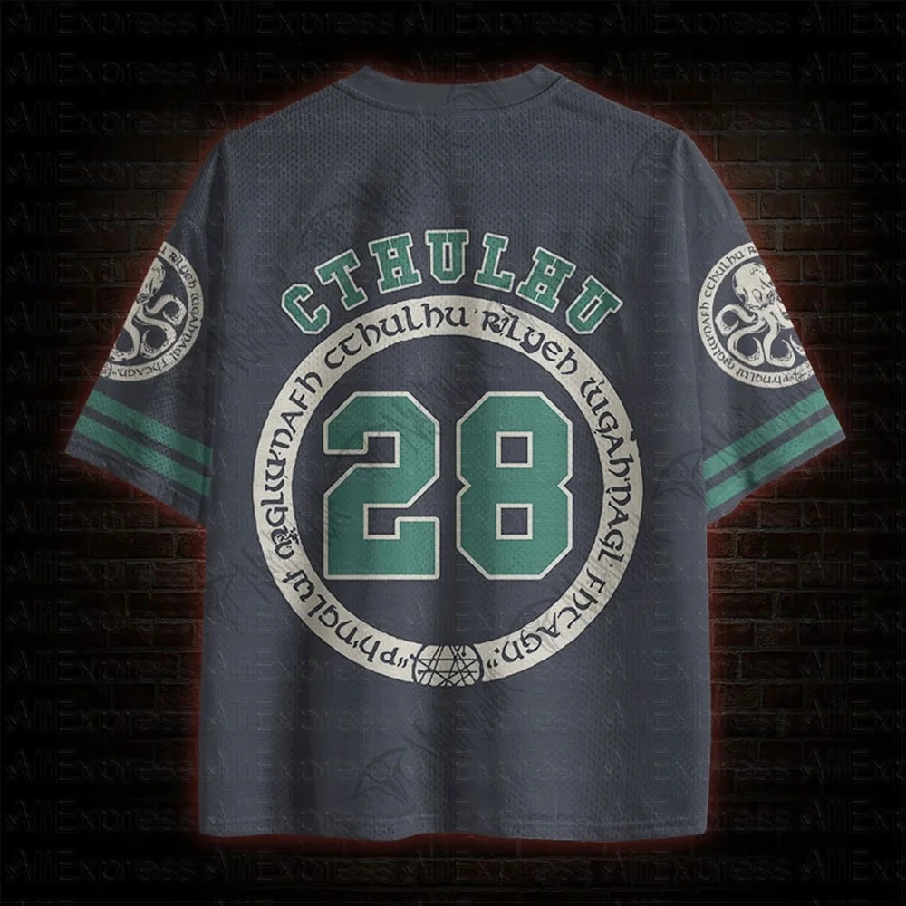 2026 New Movie Sports Fashion Adult and Children's Short Sleeve V-neck Street Eye Clothing Gothic Style Horror Fans Gift