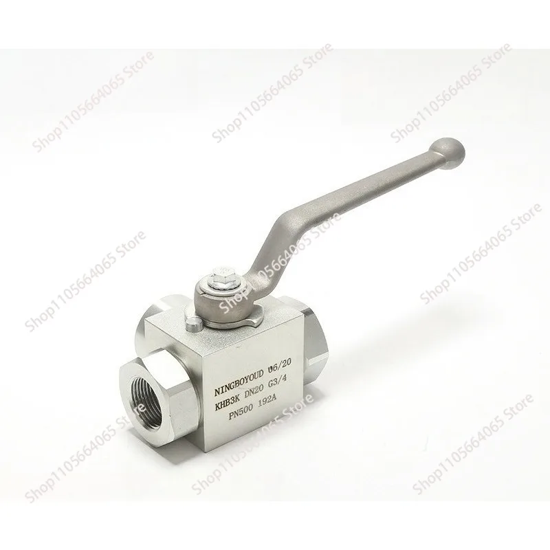 Stainless Steel High Pressure 3-Way Ball Valve L Type Female Thread 1/4