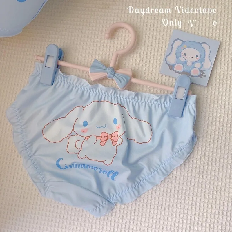 Sanrio mutandine Cartoon giapponese dolce e carino Cinnamoroll personalità ragazza biancheria intima studente di seta di latte Lolita triangolo Panty