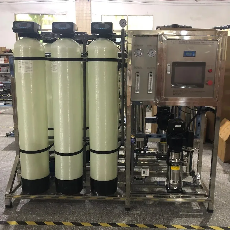 Certification 500LPH Reverse Osmosis System  Automatic Water Purification Machine Drinking Water Treatment Plant