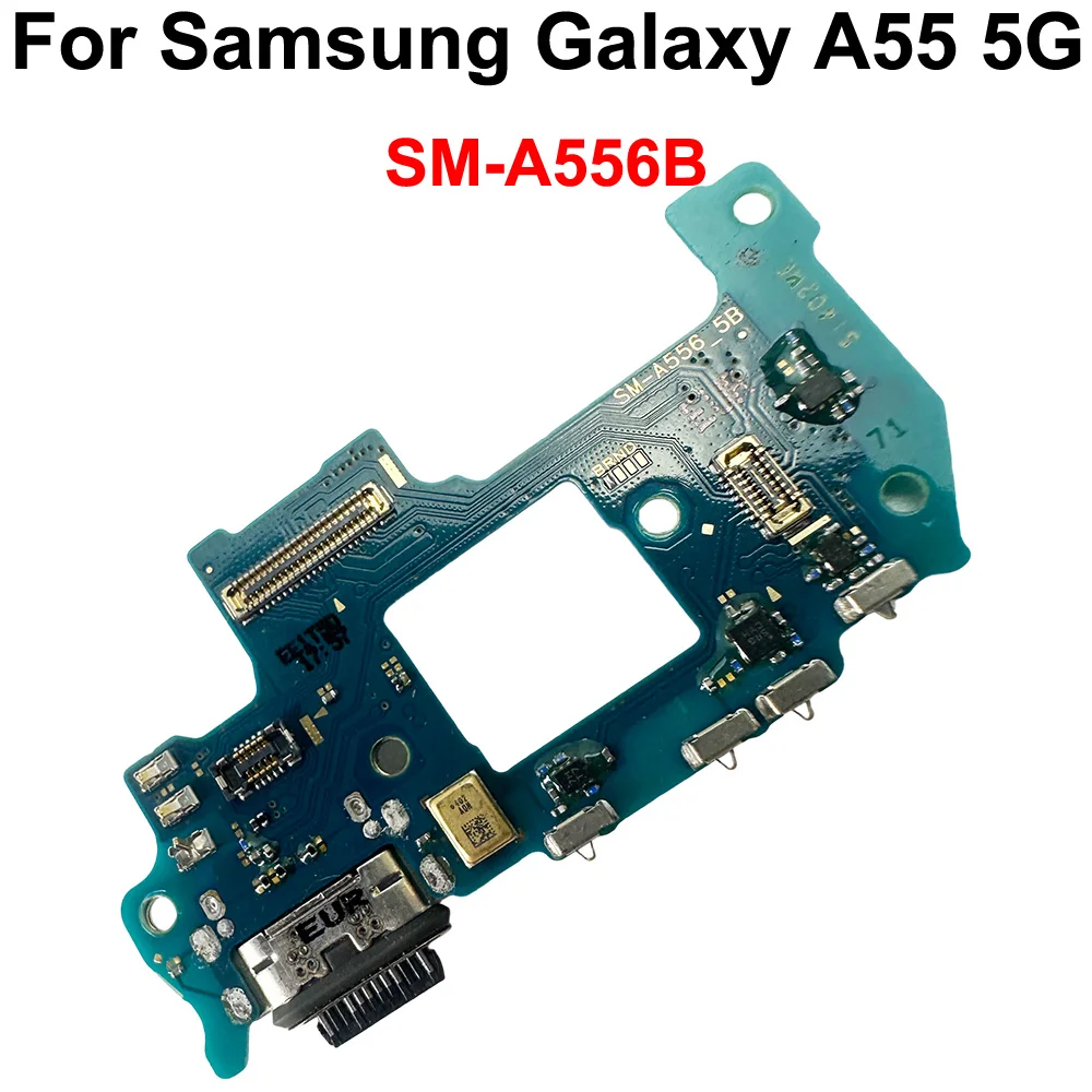Gefenis Org USB Charge Port Jack Dock Connector Charging Board Flex Cable For Samsung Galaxy A55 5G SM-A556B