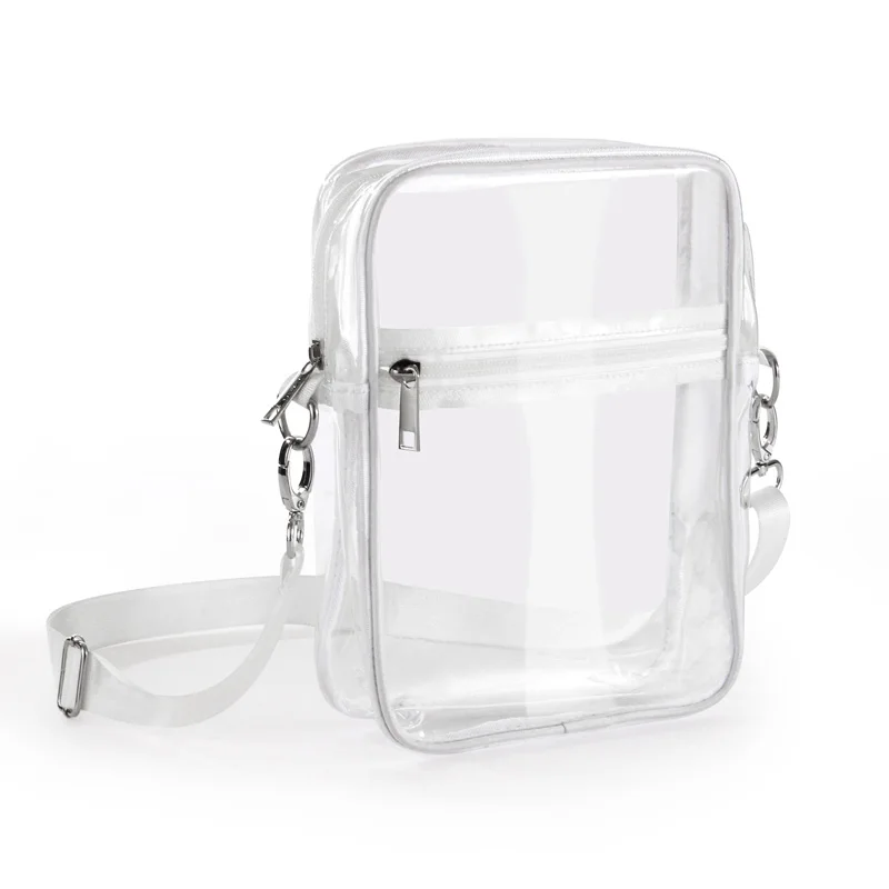 Clear Crossbody Purse Bag,Stadium Approved with Front Pocket for Concerts Sports Festivals Holiday Beach Waterproof Bag image 5