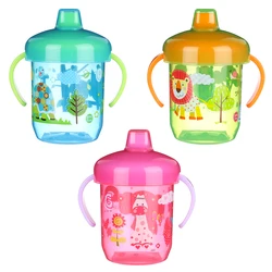 Portable Baby Feeding Drinkware Cup Newborn Learning Hand Shank Bottles PP Silicone Tableware Toddler Water Bottle Baby