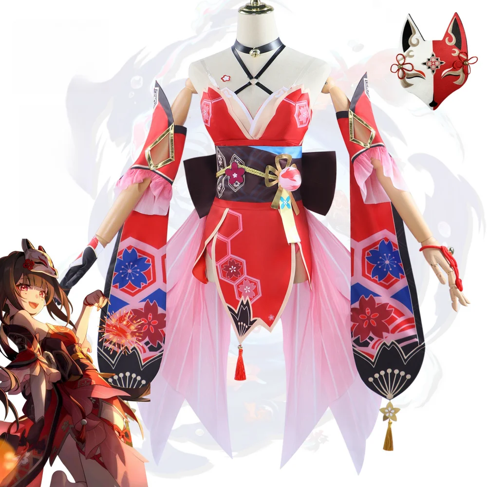 Honkai Sparkle Cosplay Costume para Mulheres, Star Rail, Cos Wig, Máscara, hsr Cos, Sapatos, Trajes de Halloween, Roupa