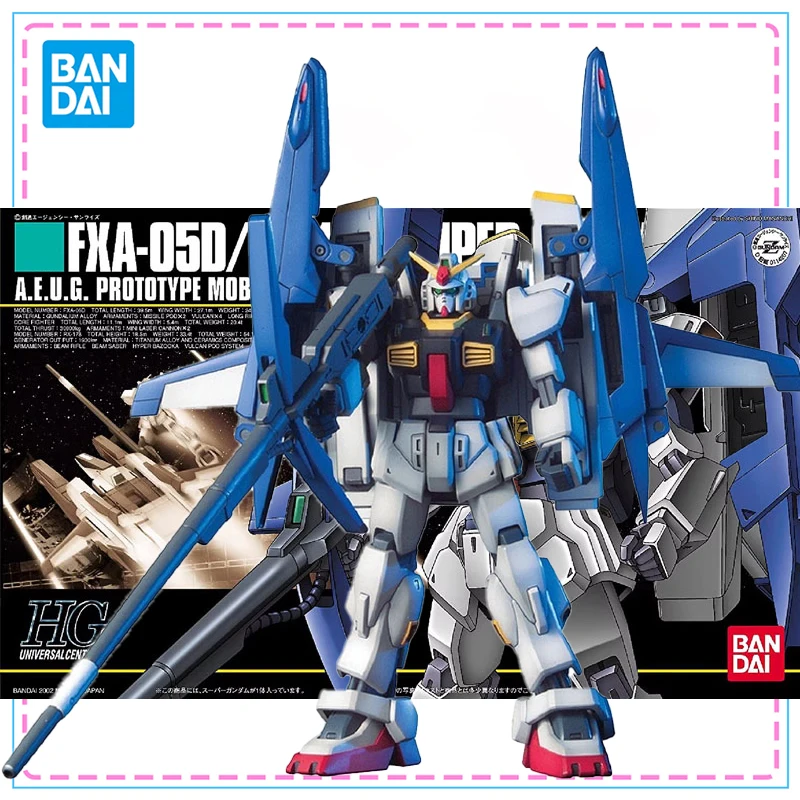 

Bandai HGUC 1/144 FXA-05D RX-178 Gundam Model Kit, экшн-фигурка, оригинальная сборная модель Gundam для мальчиков, игрушки, подарки