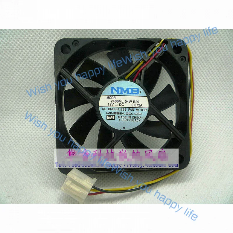 

L... 1pcs for NMB 2406ML-04W-B29 12V 0.072A for rear projection bulb cooling fan 3pin
