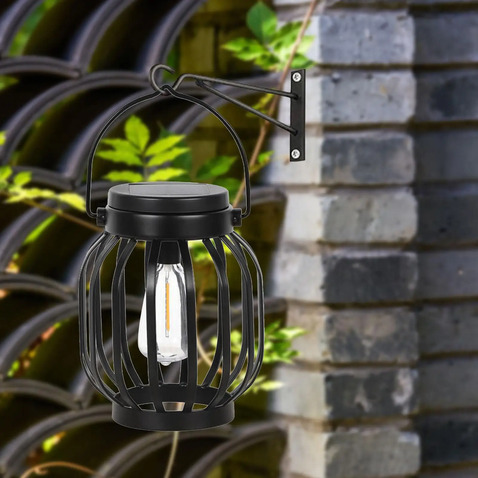 

Hanging Solar Lantern Outdoor Lighting Retro Solar Tungsten Lamp Waterproof Solar Light for Balconies Garden Patio Pathway Lawn