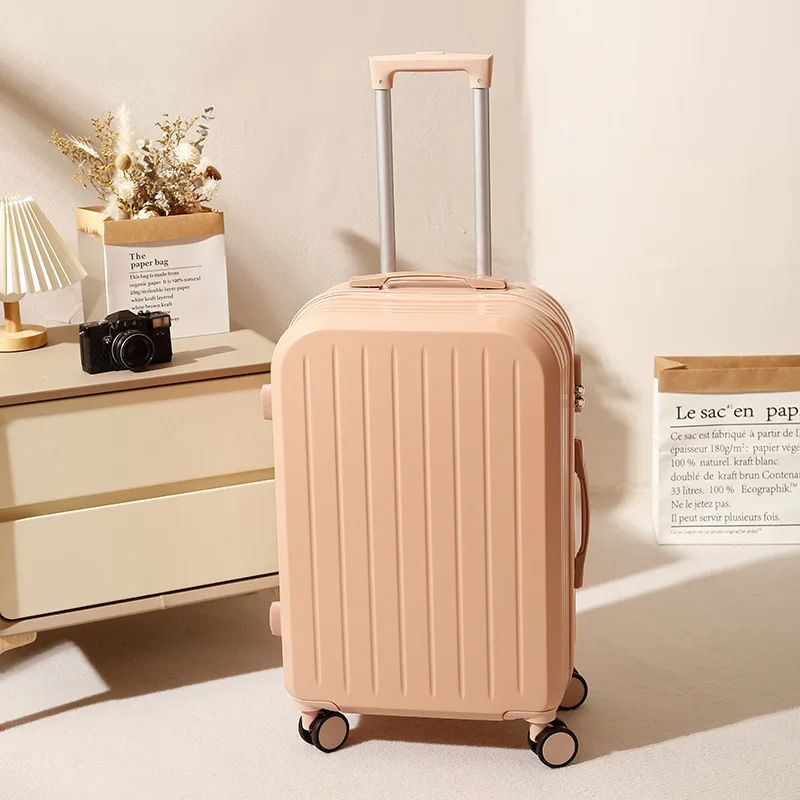 Small Fresh Suitcase 20 22 26 inch Trolley Case Light Password 24 Inch Travel Boarding Case Universal Wheel Password Luggage