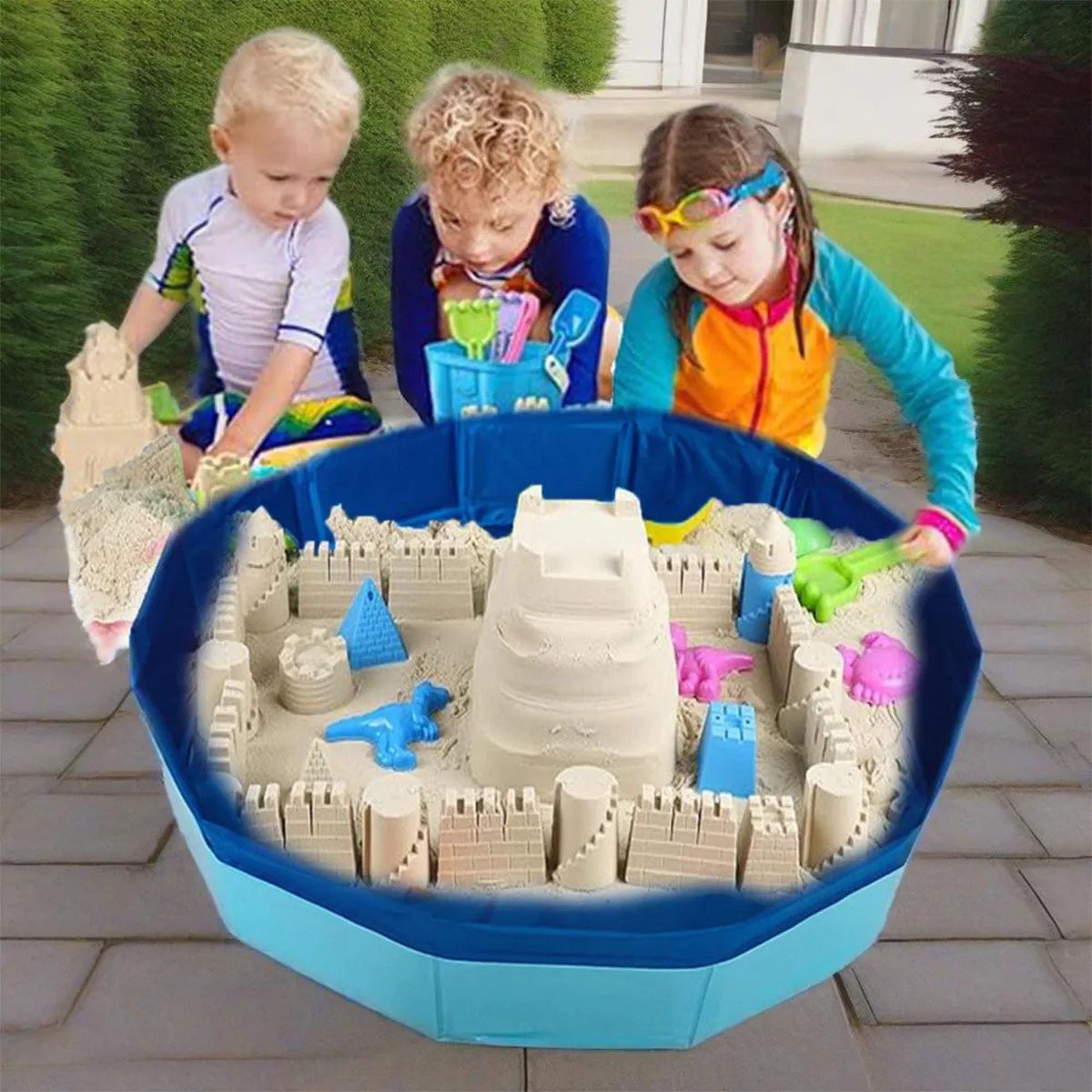 Jouets de sable de plage pour enfants, château de sable, bac à sable, jouets pour enfants, activité de plein air d'été, Table sensorielle pour garçons et filles