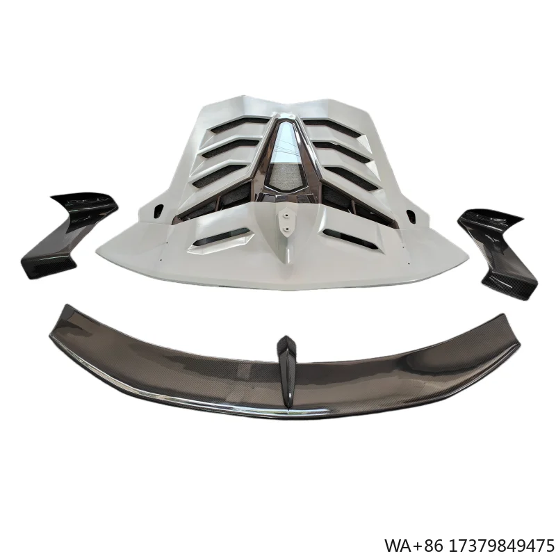 

Used for Lamborghini Aventador LP700 Upgrade Semi Carbon Fiber SVJ Style Semi Carbon Fiber Spoiler Body Kit