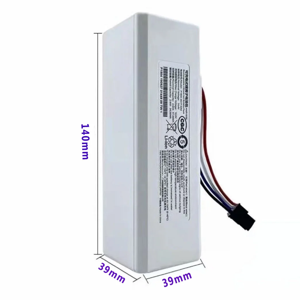 14.4V 6500mAh 100% 새로운 오리지널 Mijia 1C STYTJ01ZHM 배터리 액세서리 리튬 팩, 수리 및 교체에 적합