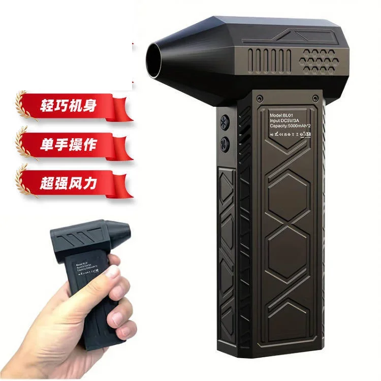 

Ручной жестокий вентилятор, 1 шт., с дисплеем, 130 000 об/мин, высокоскоростной турбовентилятор, портативный мини-вентилятор для улицы