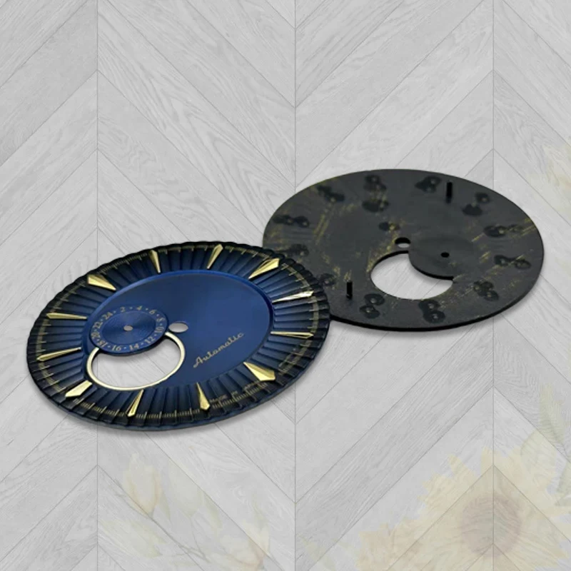 قرص NH39 بشعار كوكتيل S مقاس 35 مم متوافق مع أجزاء الساعة الميكانيكية غير المضيئة لحركة NH39