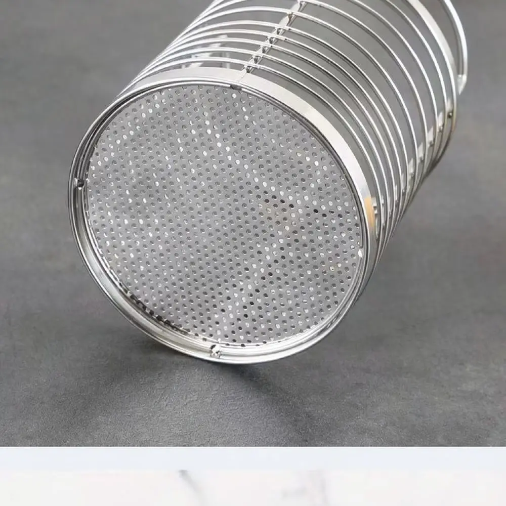 Rotating Kitchen Utensil Organizer Stainless Steel Chopstick Rack Divided Cutlery Holder Modern Storage Box For Huilaian