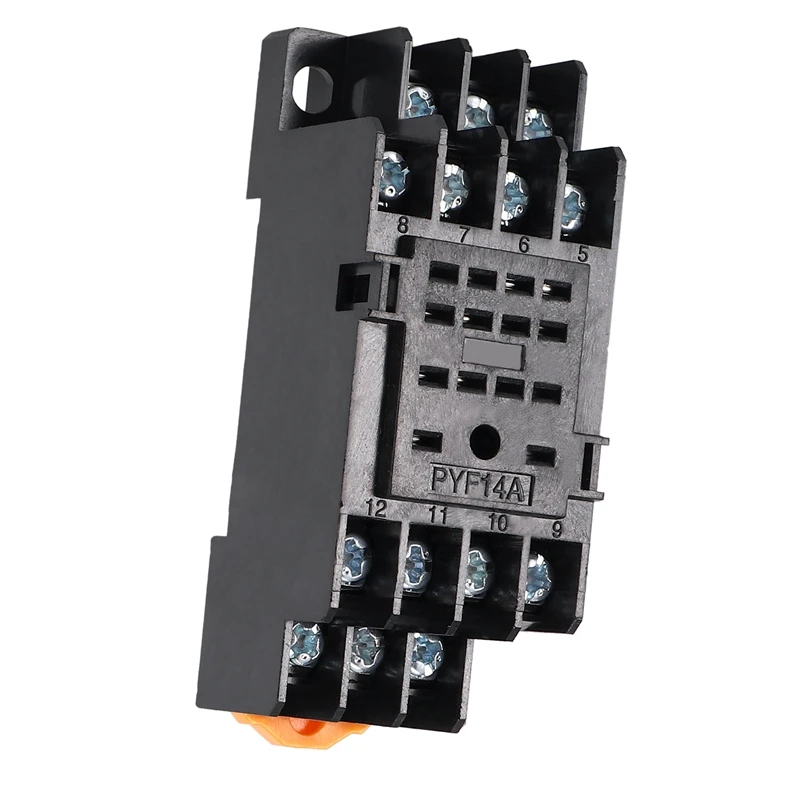 PYF14A DIN Rail Power Relay Socket Base 14 Pin for MY4NJ HH54P MY4