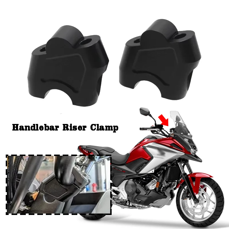 

Handlebar Riser Clamp Height Up Backward Extend Adapters For HONDA NC700S NC700X NC750X Handlebar Riser Lifting Handlebar Clamp