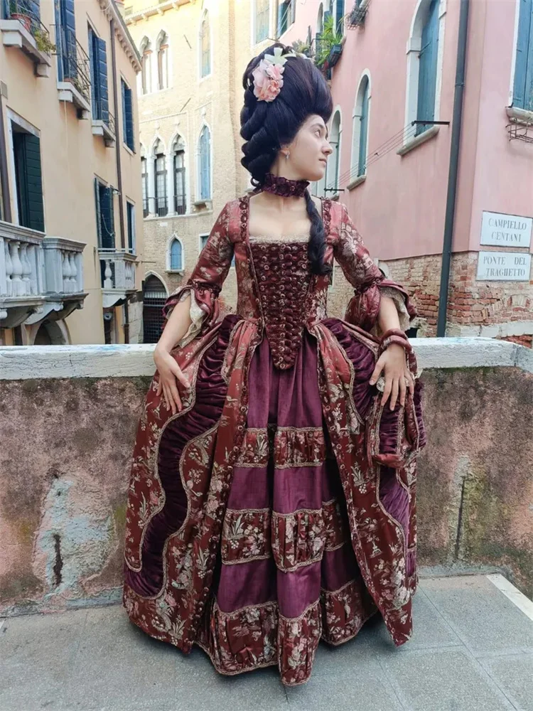 

18th Century Rococo Baroque Robe A La Francaise Dress Queen Marie Antoinette Theatre Ball Gown