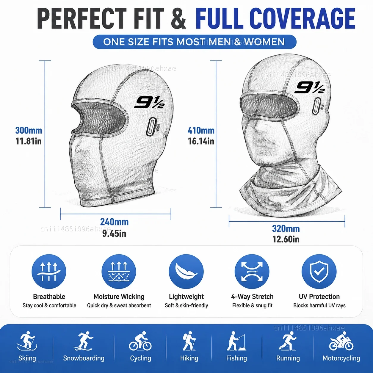 For Moto Morini 9 1/2 2006-2012 Motorcycle Balaclava Summer Glasses Face Breathable Hole Winter Warm breathable waterproof