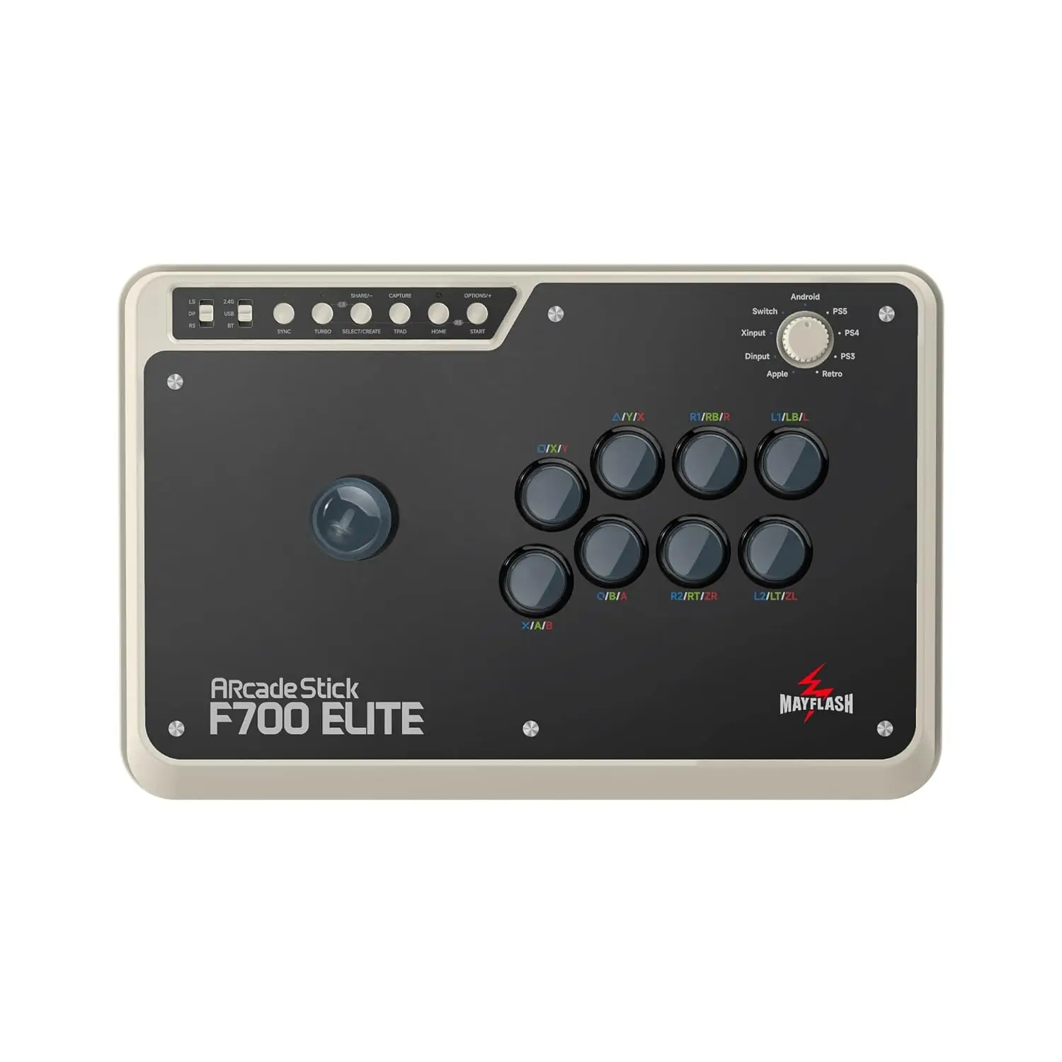 

For MAYFLASH Arcade Stick F700 Elite with Sanwa buttons and joystick for PS5/PS4/Switch/Windows/Android and more