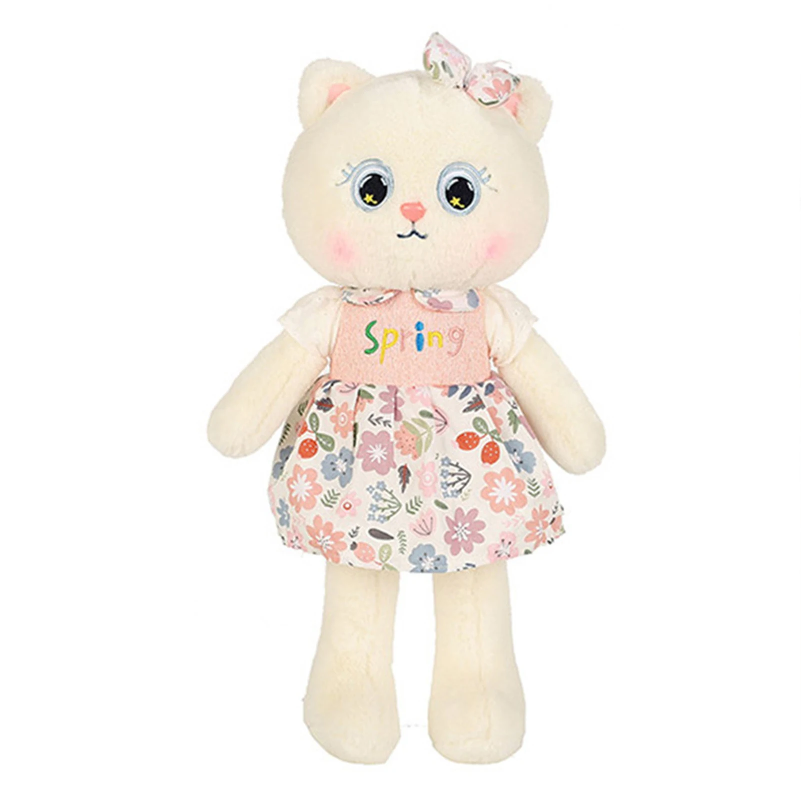 Simpatico cuscino da tiro con animali di peluche a forma di gatto principessa per bambini