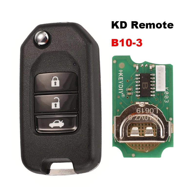 

jingyuqin B10-3 KD Remote Car Key For Honda For KD900/KD900+/URG200 Mini Key Programmer B Series Remote Control Car Key XTT 7961