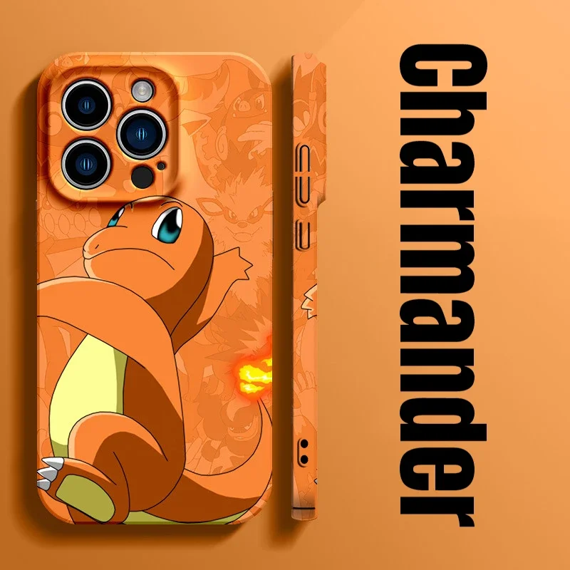 Pokemon PIkachu Charmander Ditto Hard Case for iPhone 11 12 13 14 15 Pro Max X XS XR XSmax 15 Plus Fashion Protective Back Cover