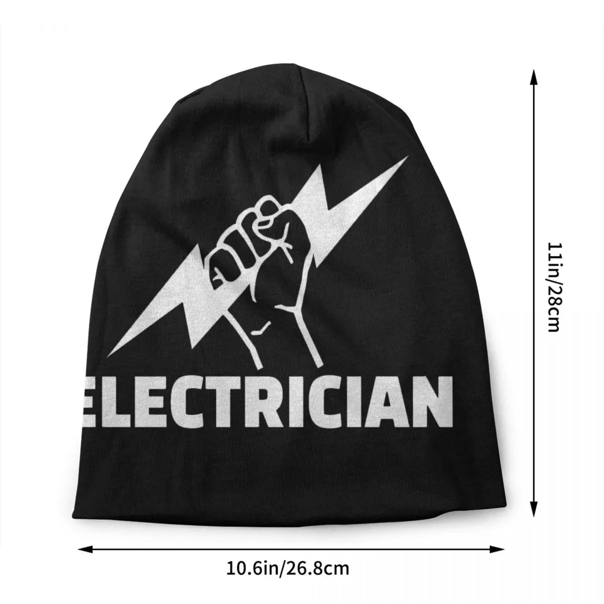 Custom Electrician Beanie Cap Unisex Winter Bonnet Femme Knitted Hats Outdoor Engineer Electrical Power Skullies Beanies Hats