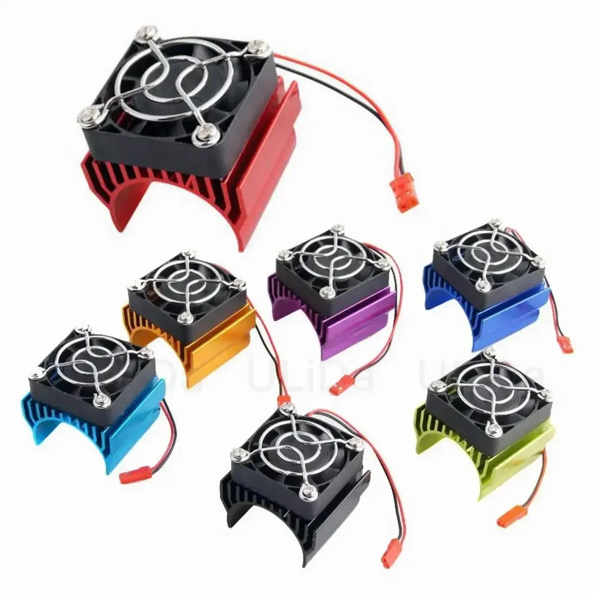 540/550/3650 Motor Heat Sink Cooler Heat Fin 36mm Diameter Radiator/Cooler 4010 DC 5V Cooling Fan for RC Car Heatsink