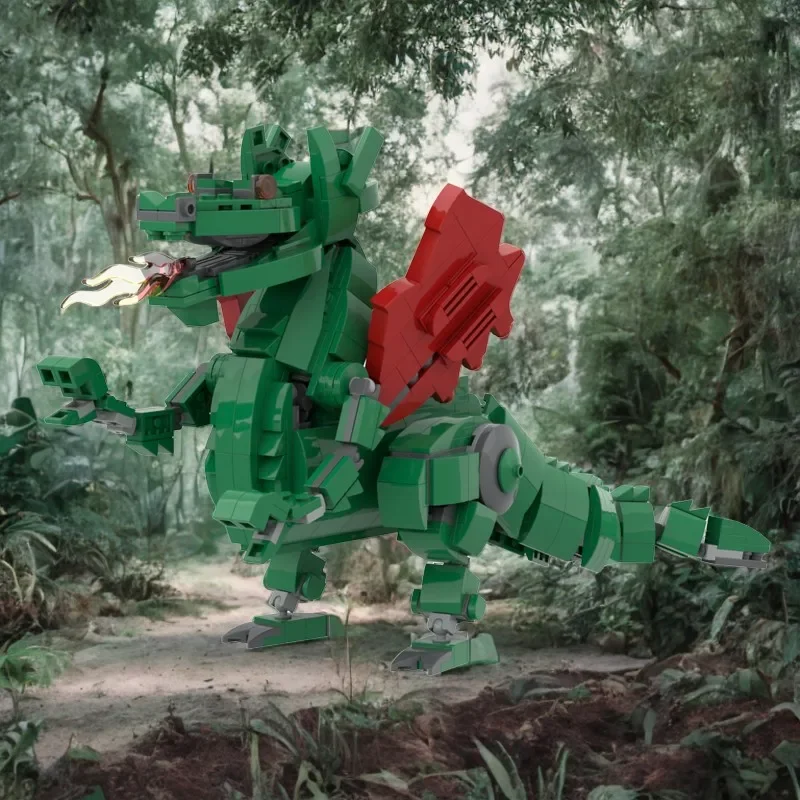 

626 шт. MOC классический дракон мех мини модульные модульные строительные блоки развивающие игрушки «сделай сам» подарок на праздник