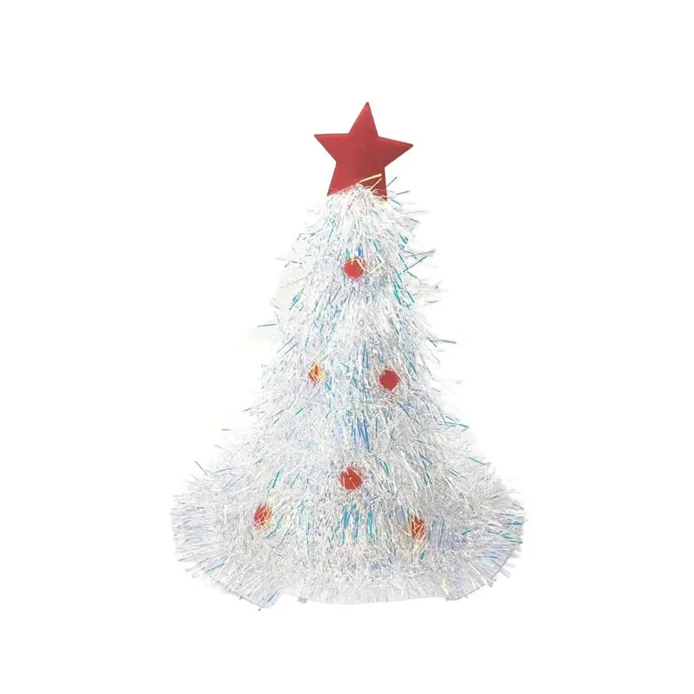 

Shiny Star For Kids Cloth Non-woven Rain Silk Home Plush Ball Christmas Decor Christmas Tree Hat Xmas Ornaments Christmas Hat