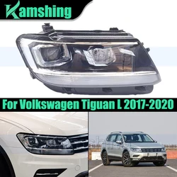 Car Front Headlight For Volkswagen Tiguan L 2017-2020 Head Light Head Lamp Shell Lampshade Headlamp Cover (Low configuration)