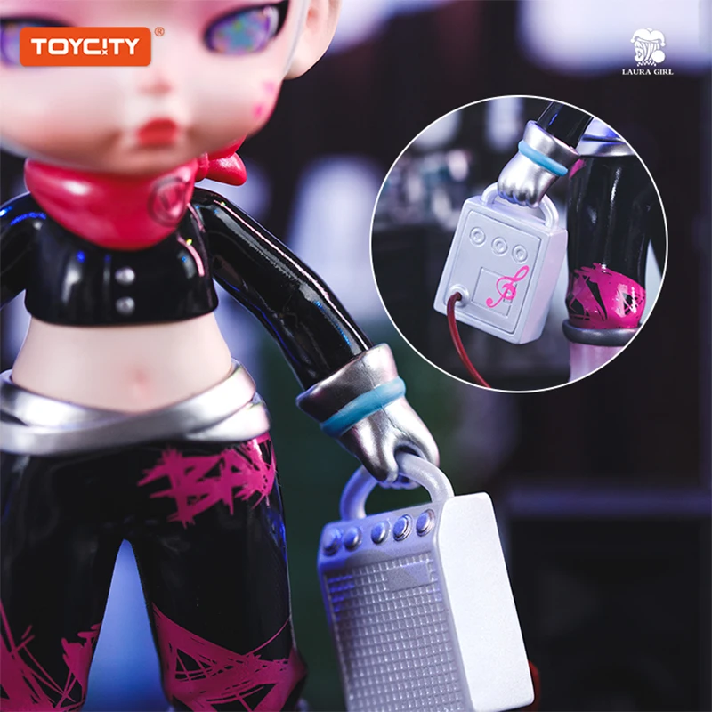 Toycity Laura Rebel Melody Hängende Karte Spielzeug Puppe Niedliche Anime Figur Desktop Ornamente Geschenk Sammlung