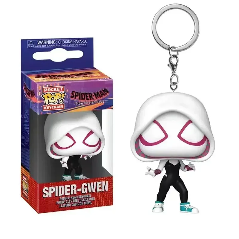 FUNKO POP Spider-Man the Spot Spider-GWEN GREEN GOBLIN ZOMBIE HUNTER SPIDEY Peter Parker Mysterio Keychain Vinyl Figure Toys view 2