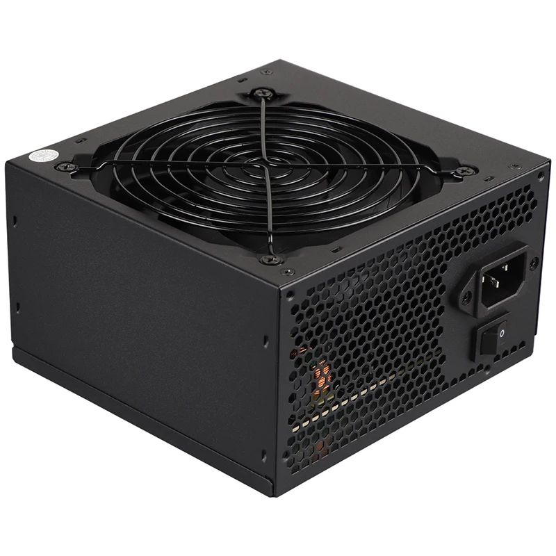 500W Power Supply 80PLUS Gold ATX  ACTIVE PFC Non Modular 90V-265V 20+4PIN 120mm Ultra-Quiet Suitable for Desktop Computer Cases