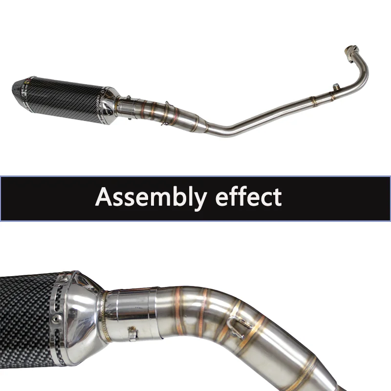 Motorcycle Full Stainless Steel Exhaust Pipe 51mm With Db Killer For Kawasaki Z125 2013-2018 And Z125 Pro 2019-2021 view 5
