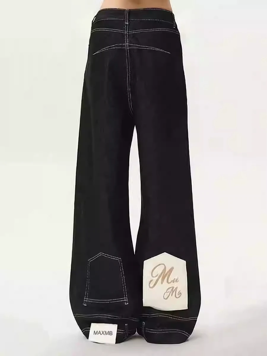 Women's Jean Boyfriend Punk Baggy Denim Pants Grunge Y2K American Retro Japanese Harajuku Pants Design Goblin Core High Quality