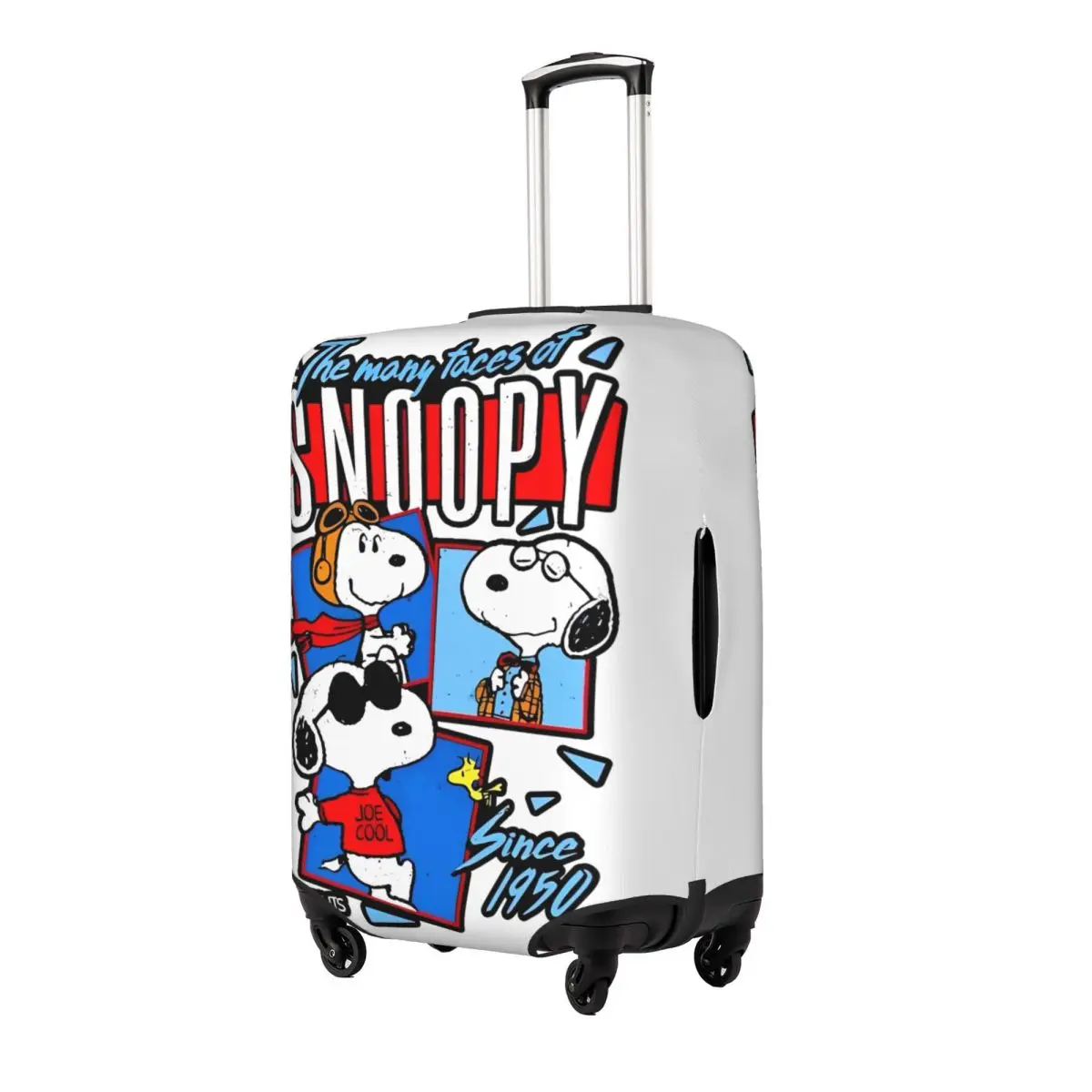 Snoopy Cartoon Peanuts Comic Luggage Covers For Suitcases Travel Suitcase Cover Protector Fit 18-32 Inch Luggage