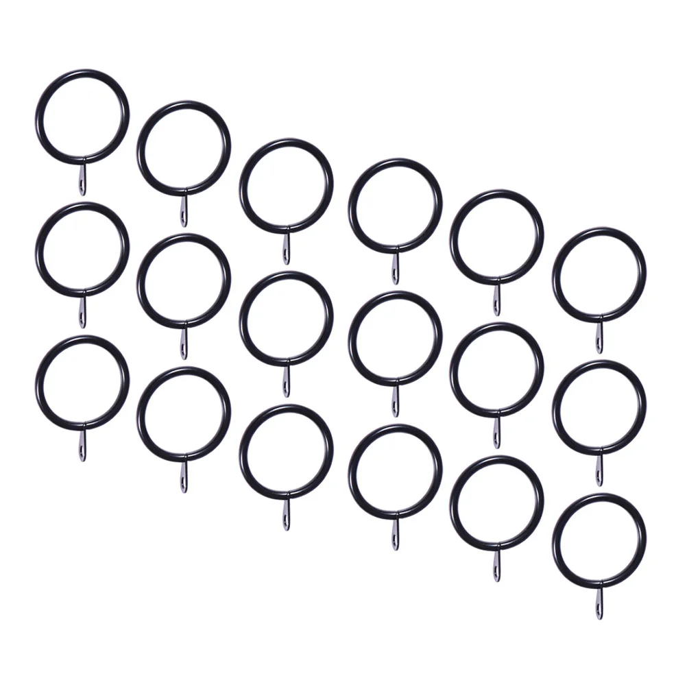 

20Sets Curtain Hanging Rings Metal Eyelet for Shower Curtain Drapes Thickened Sturdy Easy Glide Secure Fit Home Bathroom Use