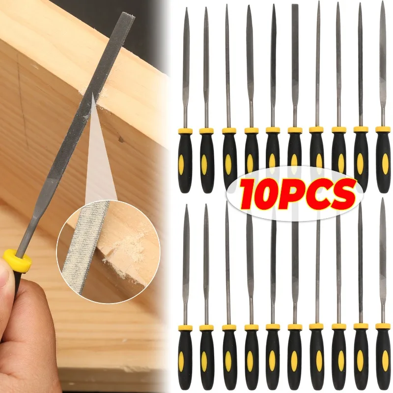 

5/10pcs Mini Metal Needle File Set Small Hand Files Set for Wood Plastic Softer Metal Detail Precise Multipurpose Hand Tools