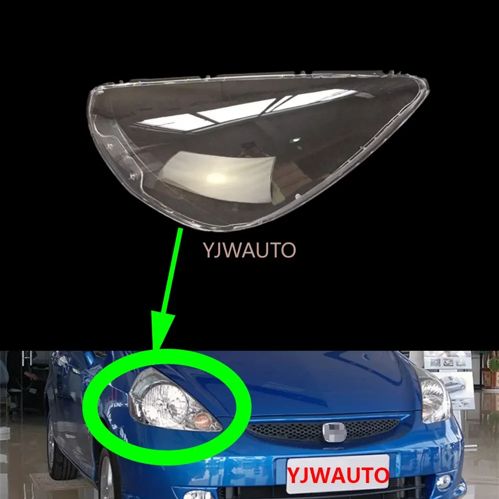 Dla Honda Fit Jazz Hatchback 2003 ~ 2007 osłona reflektora reflektor samochodowy wymiana szkła soczewki przezroczysta lampa przednia Auto Shell