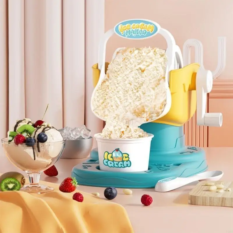 Korba ręczna zestaw do robienia lodów mrożona maszyna deserowa maszyna do lodów interaktywna maszyna do smoothie dla rodziców i