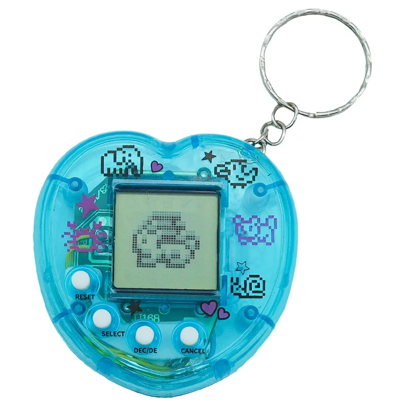 Animali elettronici a forma di cuore Tamagotchi Nostalgico virtuale Cyber Digital Divertenti animali digitali Giocattoli Gioco portatile Giocattolo digitale per animali domestici