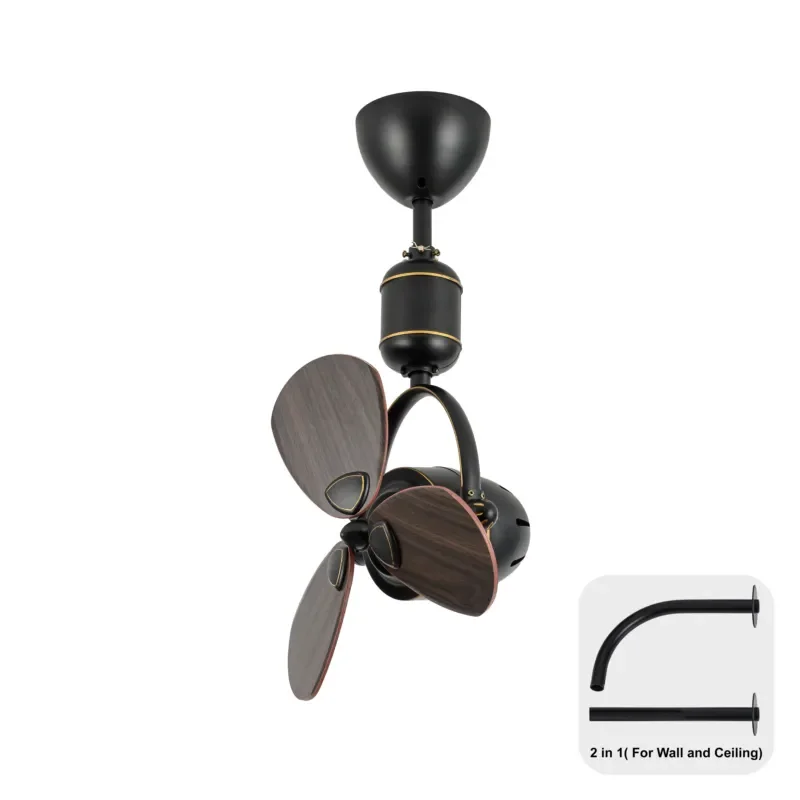 Modern Small Room Space 16 Inch High Speed Wall Mounted Fan Rotary Ventilation Remote Control Oscillating Ceiling Fan
