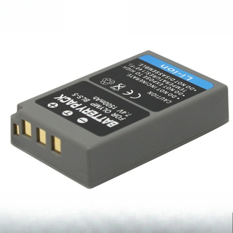 1500mAh PS-BLS5 Camera Battery Suitable for EP2 EPL1 EPL2  EP1 EP2 BLS5 E-400 EVOLT E-410 EVOLT E400 EVOLT E410 E-420 E-410