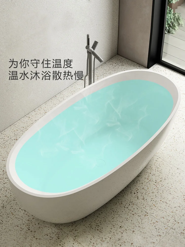 Home acrylic small independent Japanese oval bath network red hotel home bath tub