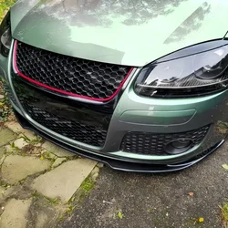 Gloss Black Car Front Bumper Lip Splitter For Volkswagen Golf 5 MK5 GTI 2005-2008 Tuning Bumper Protector Cover Trims Body Kits