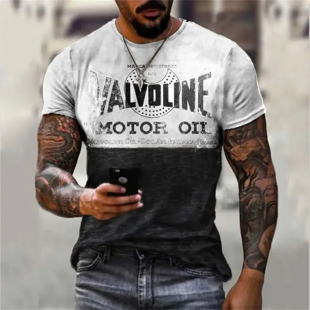 Men\'s T-Shirt Summer Tshirt Casual Short Sleeved Top O Neck T Shirt Loose Micro Elasticity Retro Fashion Breathable Men Clothing