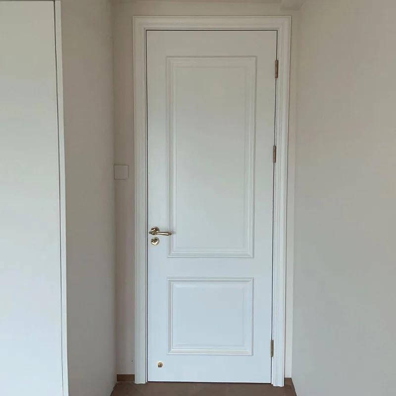 

Solid Color Bedroom Door for Home Use Self-built Room Bathroom Soundproof Interior