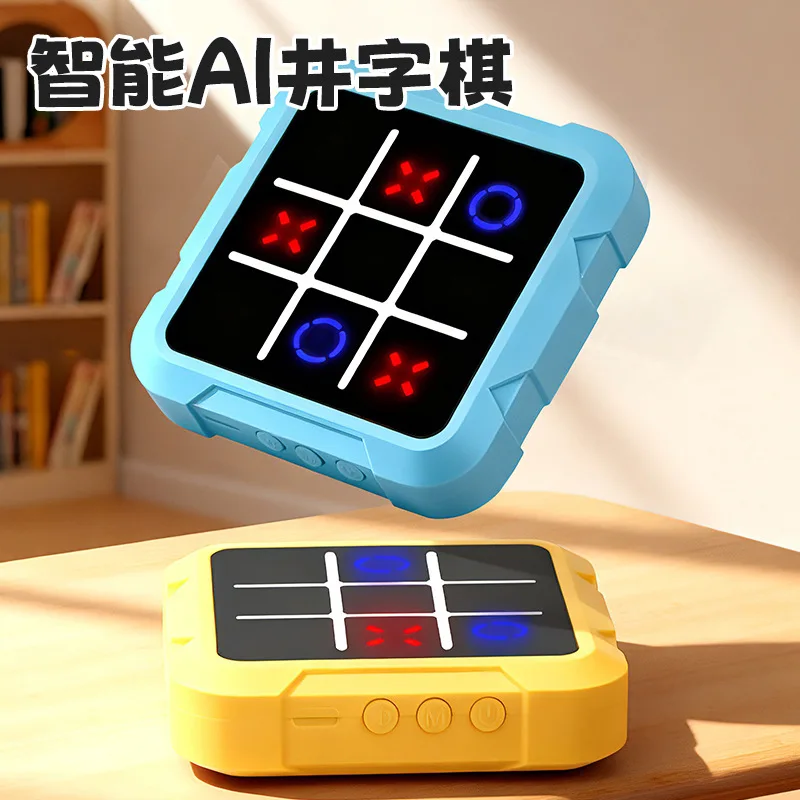 Jeu électronique intelligent de tic-tac-toe multifonctionnel pour enfants, jouet éducatif, entraînement cérébral, jeu tout-en-un, puzzle pour enfants