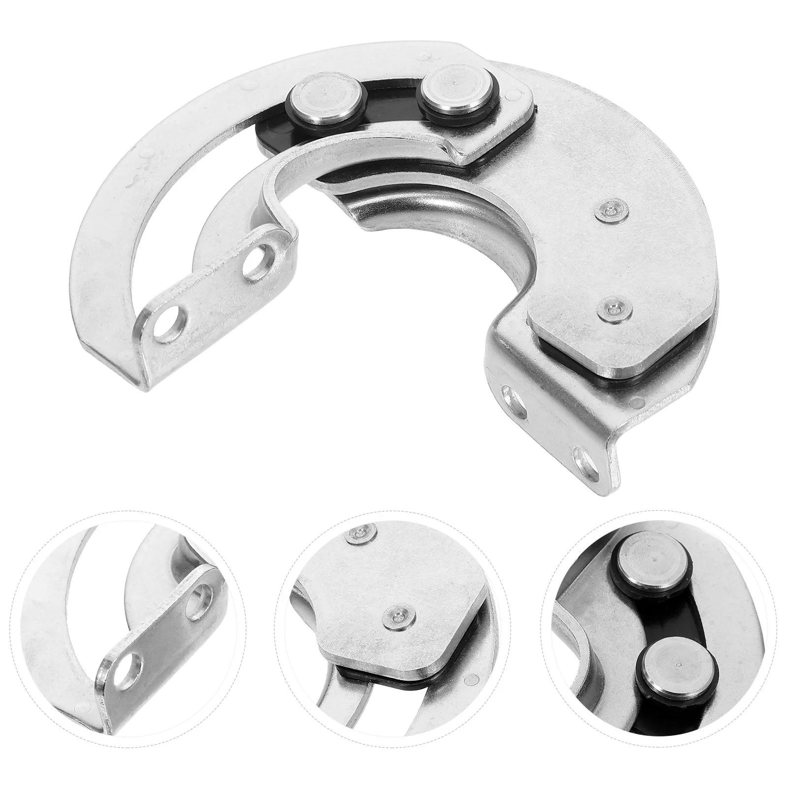 180 Degree Sliding Door Hinge Heavy Duty Stainless Steel Concealed Hinge for Semi Circular Doors Smooth Silver